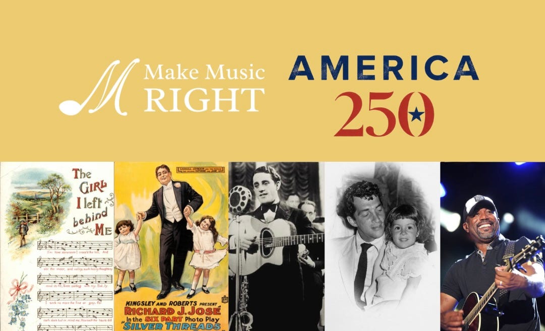 Celebrating 250 of Songs Strengthening Traditional American Families